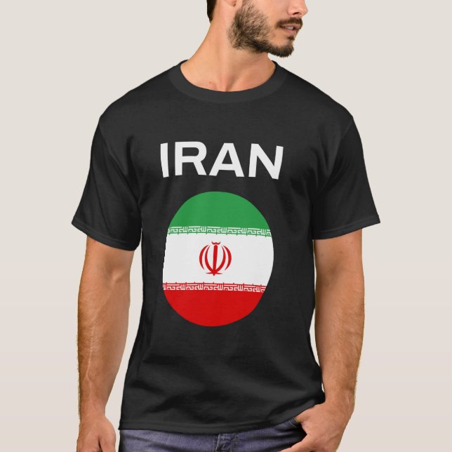 Camiseta Bandeira do Irã Moderna (Frente)