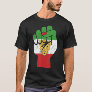 Camiseta Bandeira do Irã, Símbolo do Leão Iraniano, Leoa Ir