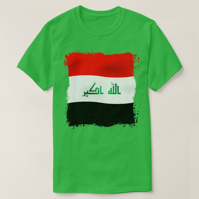 Camiseta Bandeira do Iraque 1 (Frente do Design)