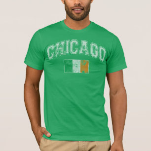 Camiseta Bandeira do irlandês de Chicago