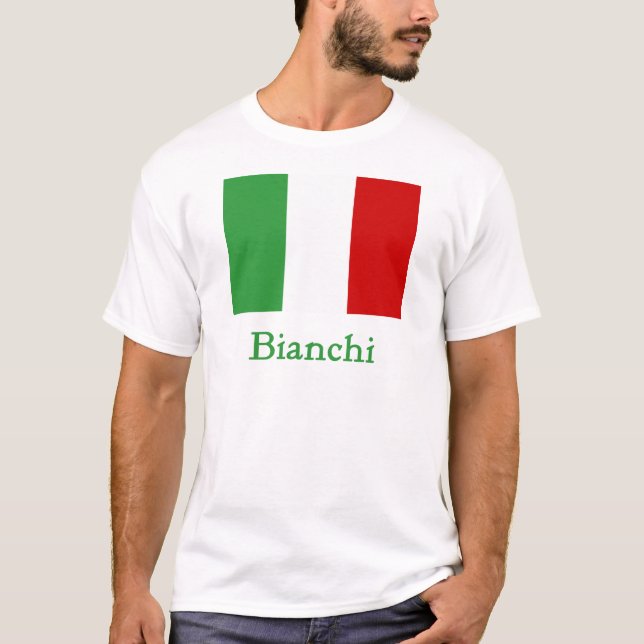 Camiseta Bandeira do italiano de Bianchi (Frente)
