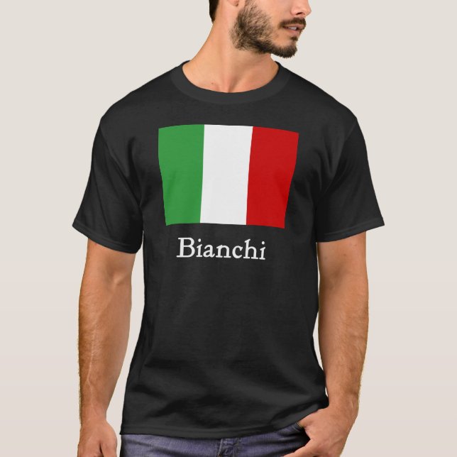 Camiseta Bandeira do italiano de Bianchi (Frente)