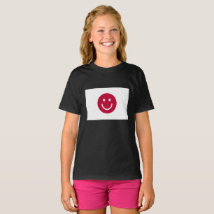 Camiseta Bandeira do Japão com rosto de sorriso