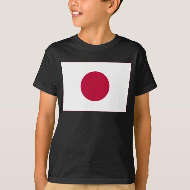 Camiseta Bandeira do Japão: Hinomaru, Nisshōki, Ascensão Ve (Frente)