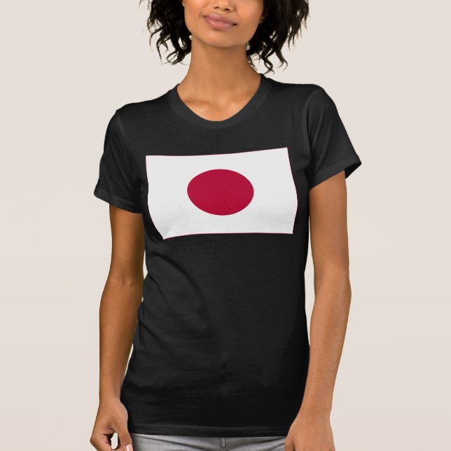 Camiseta Bandeira do Japão: Hinomaru, Nisshōki, Ascensão Ve (Frente)