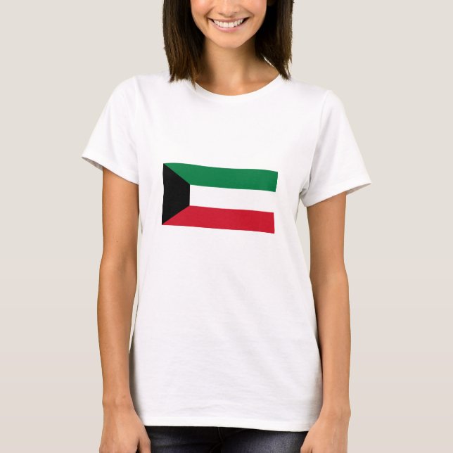 Camiseta Bandeira do Kuwait (Frente)