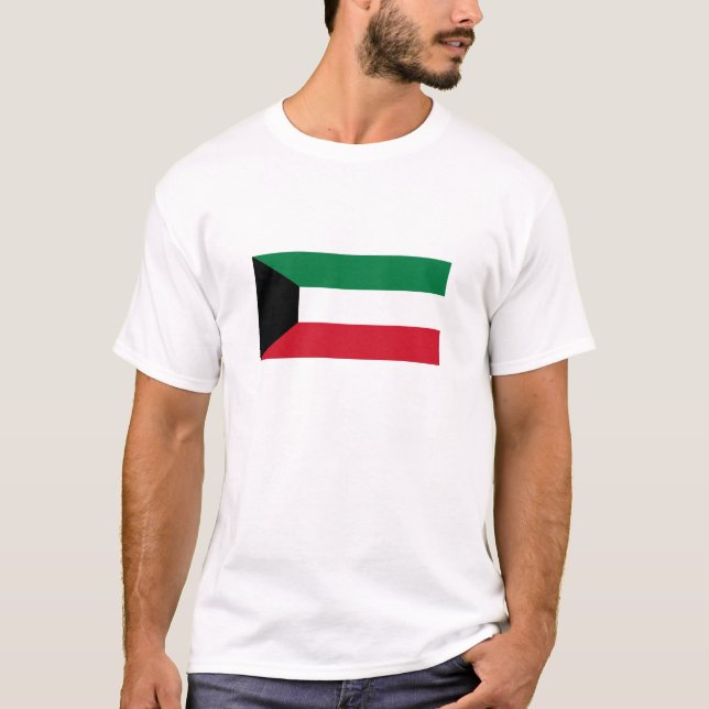 Camiseta Bandeira do Kuwait (Frente)