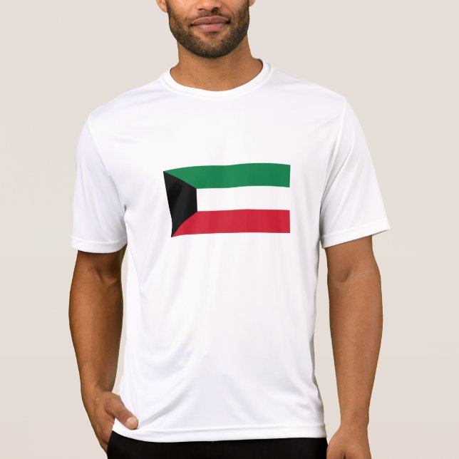 Camiseta Bandeira do Kuwait (Frente)