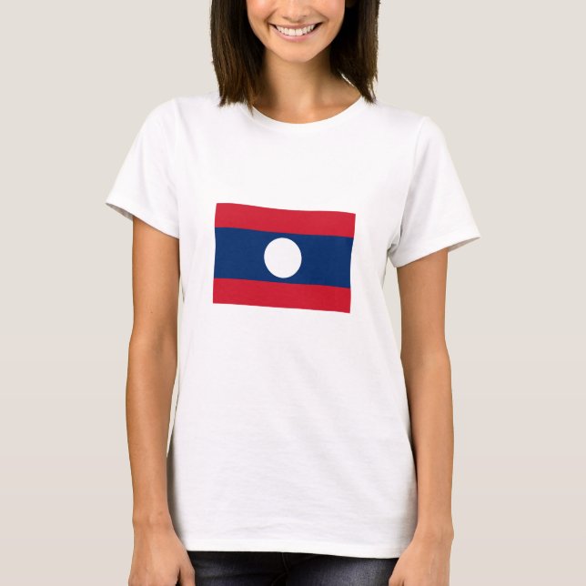 Camiseta Bandeira do Laos (Frente)