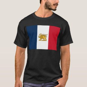 Camiseta Bandeira do Leão e Sol do Patrimônio Franco-Irania