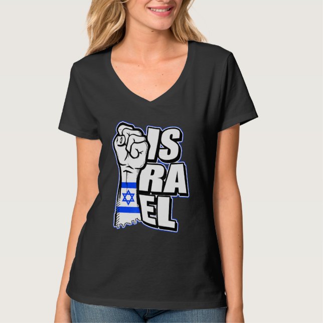 Camiseta Bandeira do legal Israel Ortodia Bandeira de Israe (Frente)