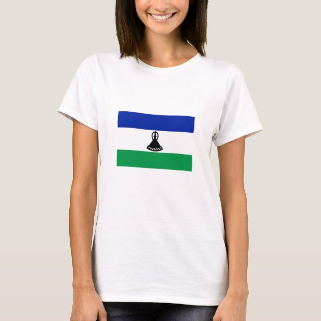Camiseta Bandeira do Lesoto (Frente)