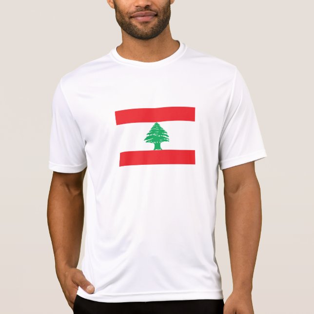 Camiseta Bandeira do Líbano (Frente)