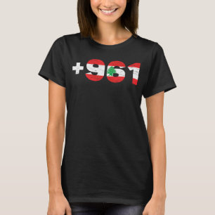 Camiseta Bandeira do Líbano +961 Lobnan Libanês Lebnan amo