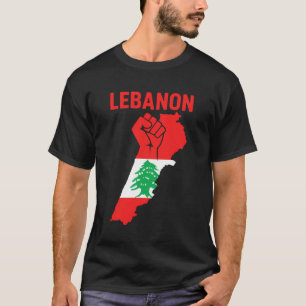 Camiseta Bandeira do Líbano Árvore de Cedro Beirute Libanês