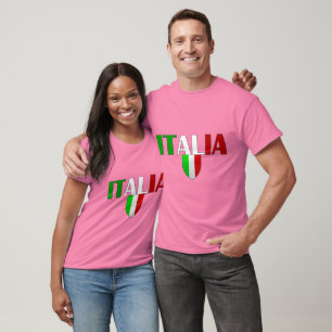 Camiseta Bandeira do logotipo de Italia do protetor de
