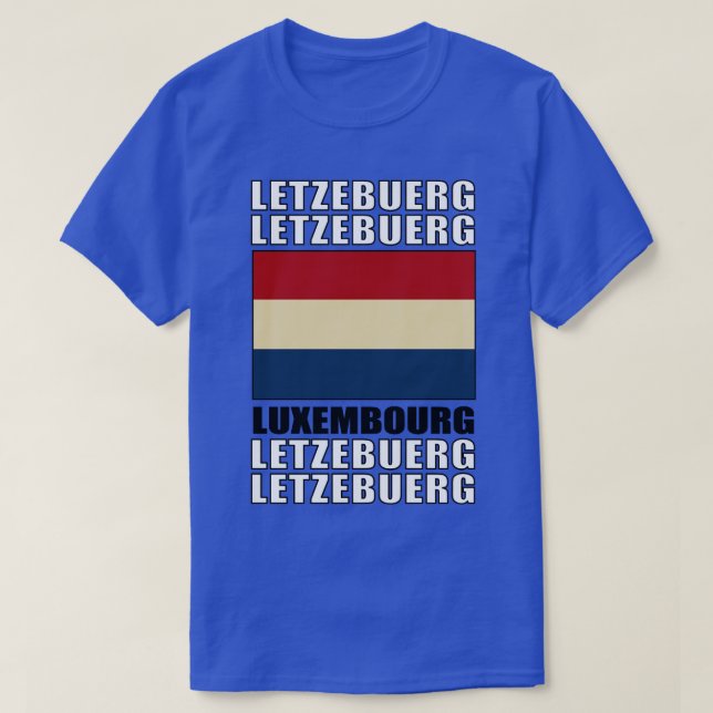 Camiseta Bandeira do Luxemburgo (Frente do Design)