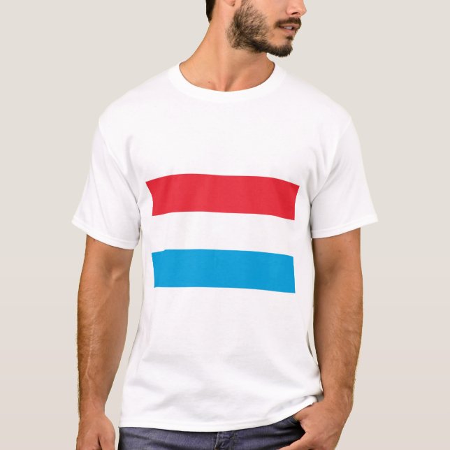 Camiseta Bandeira do Luxemburgo (Frente)