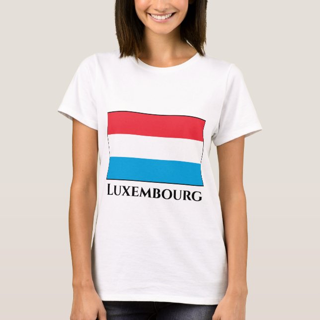 Camiseta Bandeira do Luxemburgo (Frente)