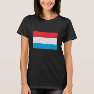 Camiseta Bandeira do Luxemburgo Orgulho Luxemburguês Vintag