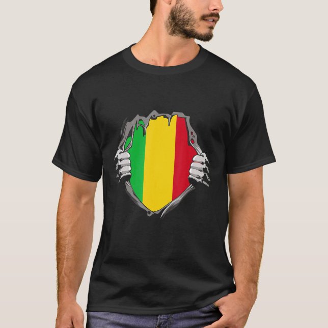 Camiseta Bandeira do Mali (Frente)