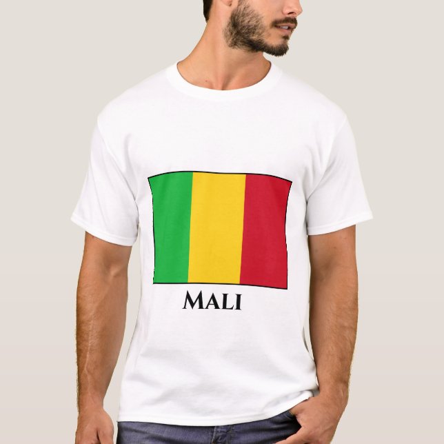 Camiseta Bandeira do Mali (Frente)