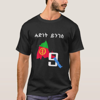 Camiseta Bandeira do Mapa da Eritreia Habesha