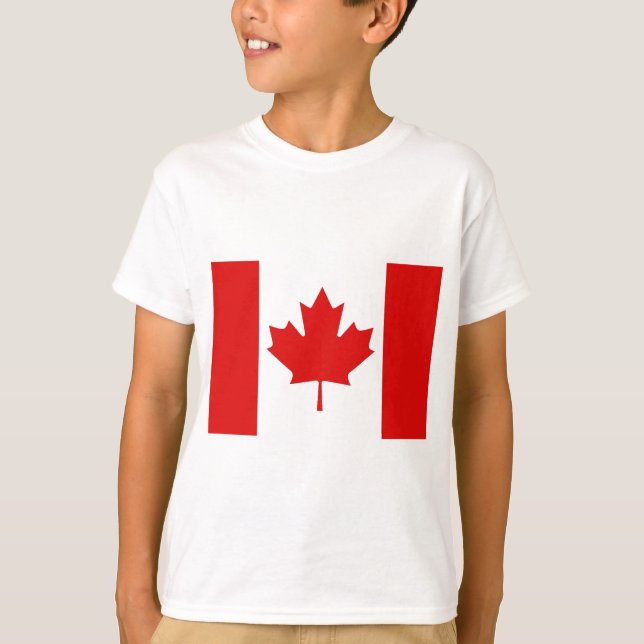 Camiseta Bandeira do Maple Leaf do Canadá (Frente)