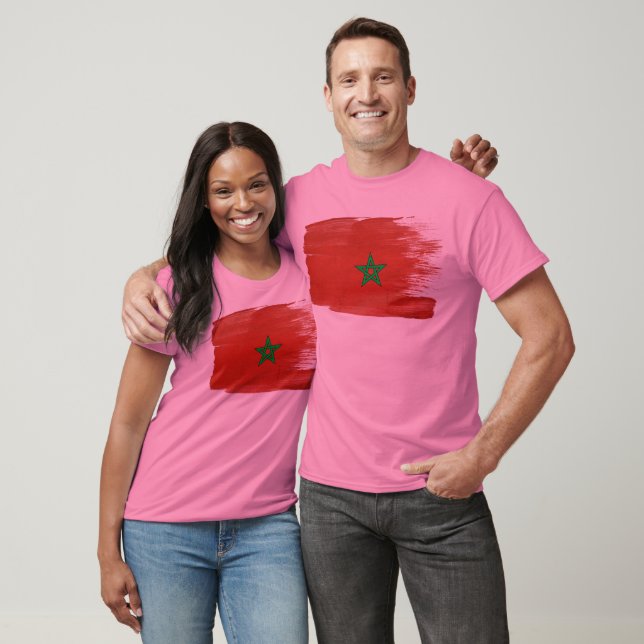 Camiseta Bandeira do Marrocos (Unissex)