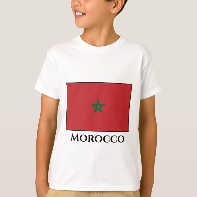 Camiseta Bandeira do Marrocos (Frente)