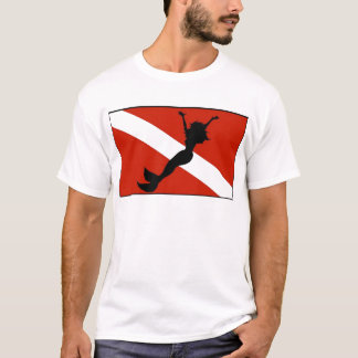 Camiseta Bandeira do mergulhador da sereia