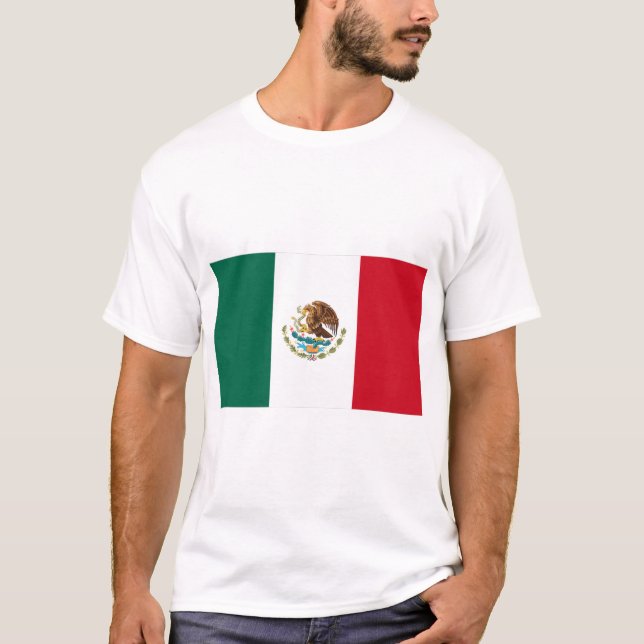 Camiseta Bandeira do México (Frente)