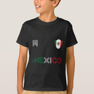 Camiseta Bandeira do México 14 Torcedor de Futebol Mexicano