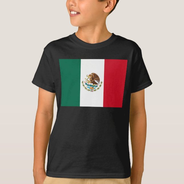 Camiseta Bandeira do México, Bandeira da República Mexicana (Frente)
