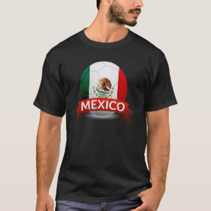 Camiseta Bandeira do México Bandeira do Ventilador Mexicano