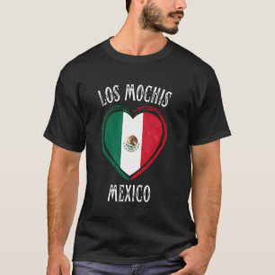 Camiseta Bandeira do México Coração Cidade Los Mochis