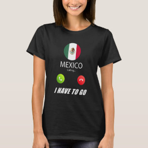 Camiseta Bandeira do México Lembrança México Está Chamando
