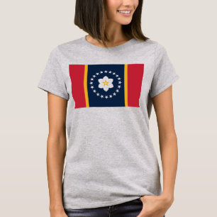 Camiseta Bandeira do Mississippi: Estado da Magnólia, Virtu