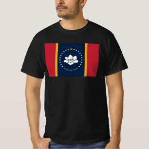 Camiseta Bandeira do Mississippi - Nova Bandeira da Magnóli