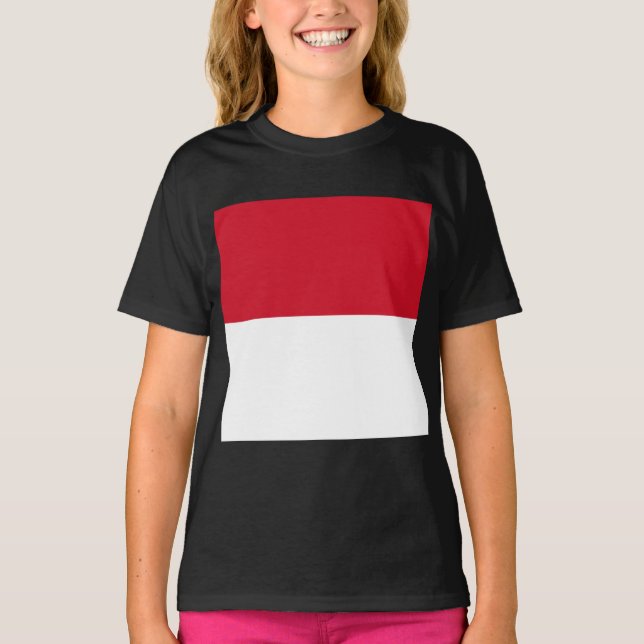 Camiseta Bandeira do Mônaco (Frente)