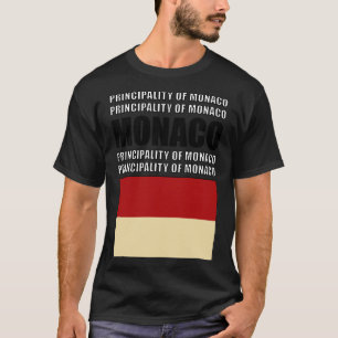 Camiseta Bandeira do Mônaco