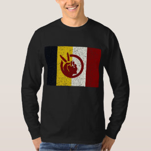 Camiseta bandeira do Movimento Indígena Americano