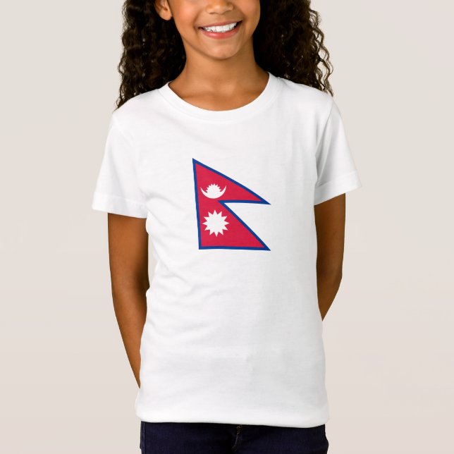 Camiseta Bandeira do Nepal (Frente)