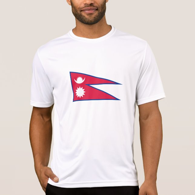 Camiseta Bandeira do Nepal (Frente)