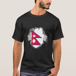 Camiseta Bandeira do Nepal