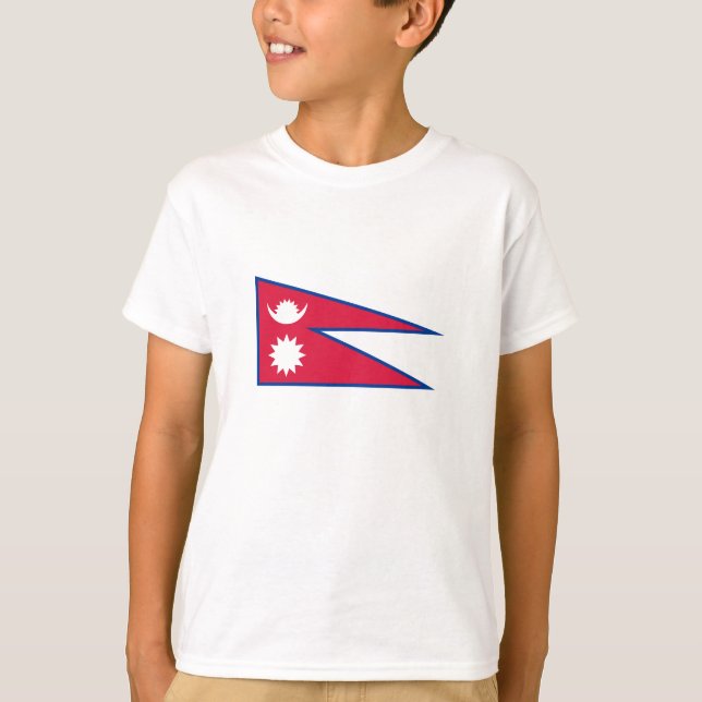 Camiseta Bandeira do Nepal (Frente)