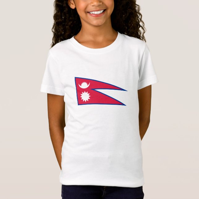 Camiseta Bandeira do Nepal (Frente)