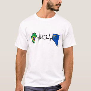 Camiseta Bandeira do Nevada brasileiro - Pulso do Coração d