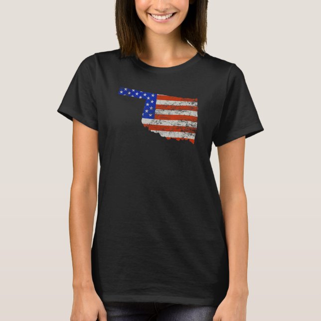 Camiseta Bandeira do Oklahoma Home Usa (Frente)
