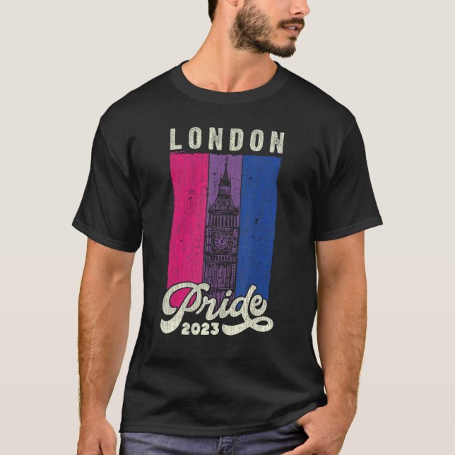 Camiseta Bandeira do Orgulho 2023 Big Ben Bisexual (Frente)
